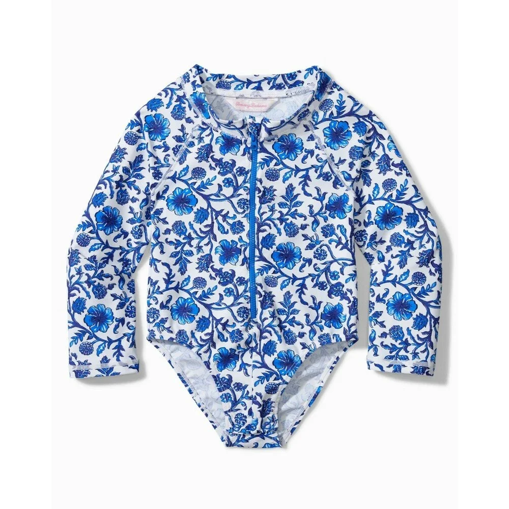 Tommy Bahama Infant Woodblock One Piece Rash Guard